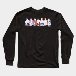 K-POP FLAT DESIGN DAEBAK Long Sleeve T-Shirt